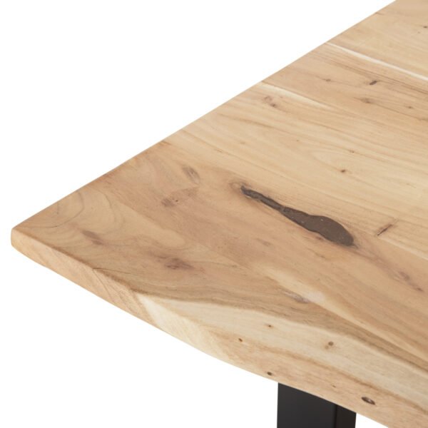 ΤΡΑΠΕΖΙ ΤΡΑΠΕΖΑΡΙΑΣ SOFIA SLIM HM8500.21 ΜΑΣΙΦ ΞΥΛΟ ΑΚΑΚΙΑΣ 160x92x78Υεκ. - Image 6