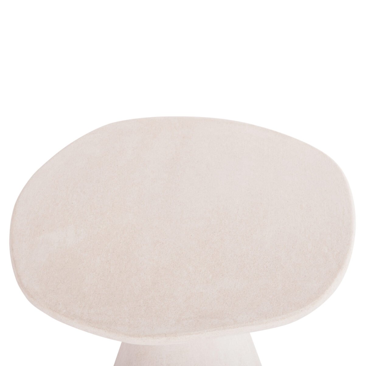 ΤΡΑΠΕΖΙ ΤΡΑΠΕΖΑΡΙΑΣ ΣΤΡΟΓΓΥΛΟ ΣΕΙΡΑ SANTORINI HM18055 MDF ΥΠΟΛΕΥΚΟ ΧΡΩΜΑ Φ77x76Υεκ. - Image 5