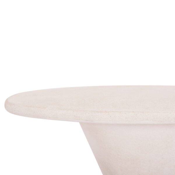 ΤΡΑΠΕΖΙ ΤΡΑΠΕΖΑΡΙΑΣ ΣΤΡΟΓΓΥΛΟ ΣΕΙΡΑ SANTORINI HM18055 MDF ΥΠΟΛΕΥΚΟ ΧΡΩΜΑ Φ77x76Υεκ. - Image 6