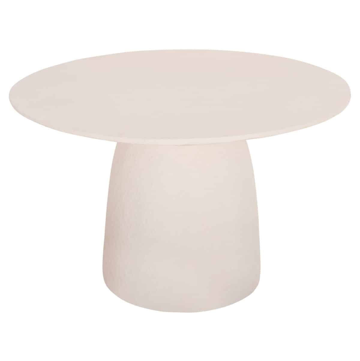 ΤΡΑΠΕΖΙ ΤΡΑΠΕΖΑΡΙΑΣ ΣΤΡΟΓΓΥΛΟ SEPPO HM18154.02 FIBER CEMENT ΛΕΥΚΟ--Φ119,5x75,5Υεκ. - Image 7