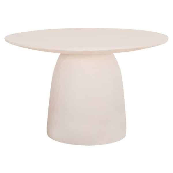 ΤΡΑΠΕΖΙ ΤΡΑΠΕΖΑΡΙΑΣ ΣΤΡΟΓΓΥΛΟ SEPPO HM18154.02 FIBER CEMENT ΛΕΥΚΟ--Φ119