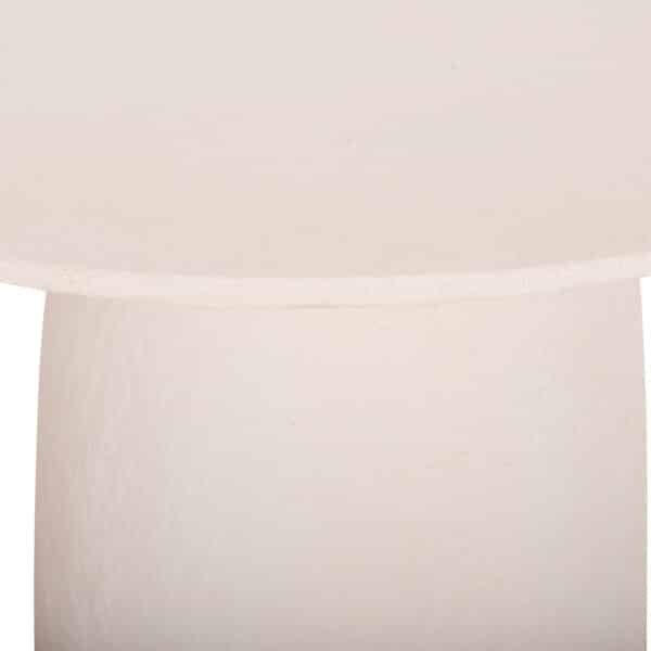 ΤΡΑΠΕΖΙ ΤΡΑΠΕΖΑΡΙΑΣ ΣΤΡΟΓΓΥΛΟ SEPPO HM18154.02 FIBER CEMENT ΛΕΥΚΟ--Φ119,5x75,5Υεκ. - Image 8