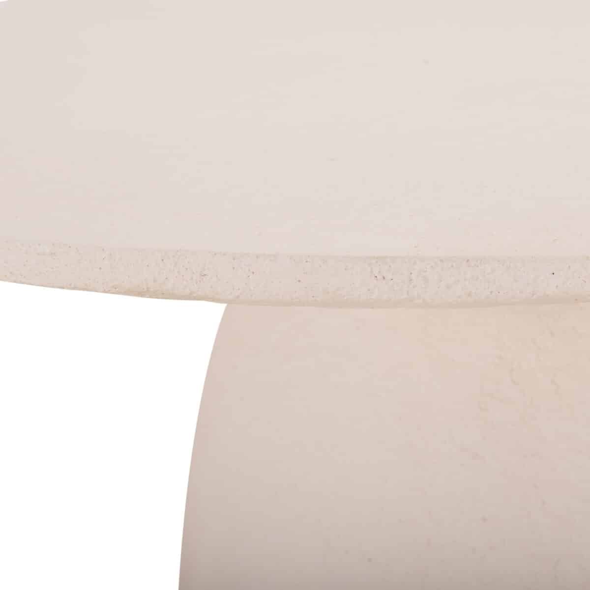 ΤΡΑΠΕΖΙ ΤΡΑΠΕΖΑΡΙΑΣ ΣΤΡΟΓΓΥΛΟ SEPPO HM18154.02 FIBER CEMENT ΛΕΥΚΟ--Φ119,5x75,5Υεκ. - Image 10