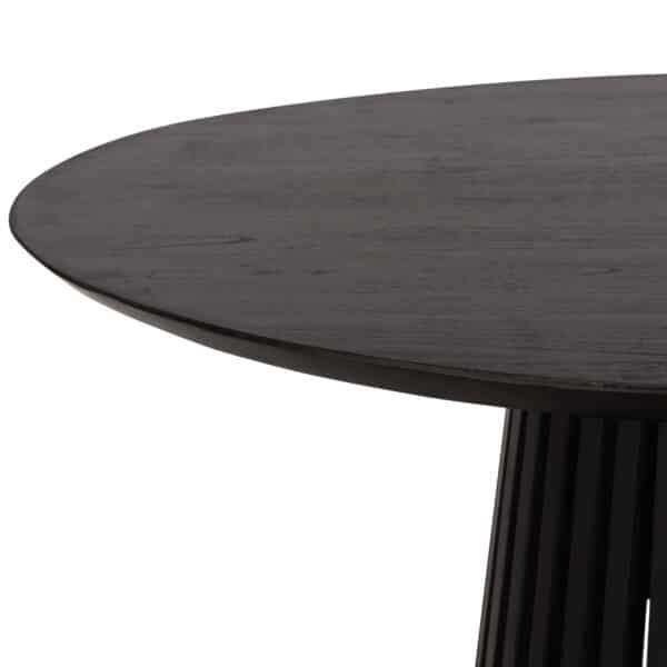 ΤΡΑΠΕΖΙ ΤΡΑΠΕΖΑΡΙΑΣ ΣΤΡΟΓΓΥΛΟ FRANTZ HM9388.02 ΜΑΣΙΦ ΞΥΛΟ MINDI BLACK Φ118x79Υεκ. - Image 4