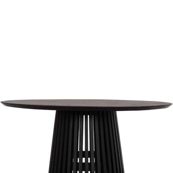 ΤΡΑΠΕΖΙ ΤΡΑΠΕΖΑΡΙΑΣ ΣΤΡΟΓΓΥΛΟ FRANTZ HM9388.02 ΜΑΣΙΦ ΞΥΛΟ MINDI BLACK Φ118x79Υεκ. - Image 5