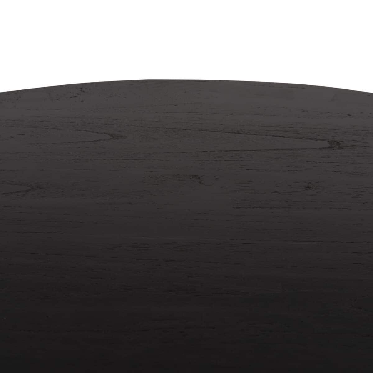 ΤΡΑΠΕΖΙ ΤΡΑΠΕΖΑΡΙΑΣ ΣΤΡΟΓΓΥΛΟ FRANTZ HM9388.02 ΜΑΣΙΦ ΞΥΛΟ MINDI BLACK Φ118x79Υεκ. - Image 6