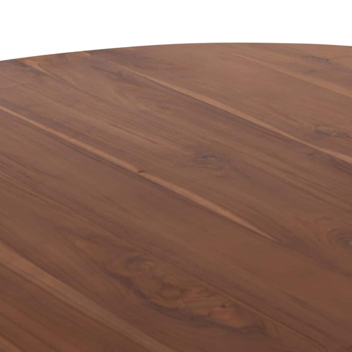 ΤΡΑΠΕΖΙ ΤΡΑΠΕΖΑΡΙΑΣ ΣΤΡΟΓΓΥΛΟ RODER HM9896 ΞΥΛΟ ΤΕΑΚ- 3εκ. πάχος επιφ.- Φ130x79,5Υεκ - Image 6