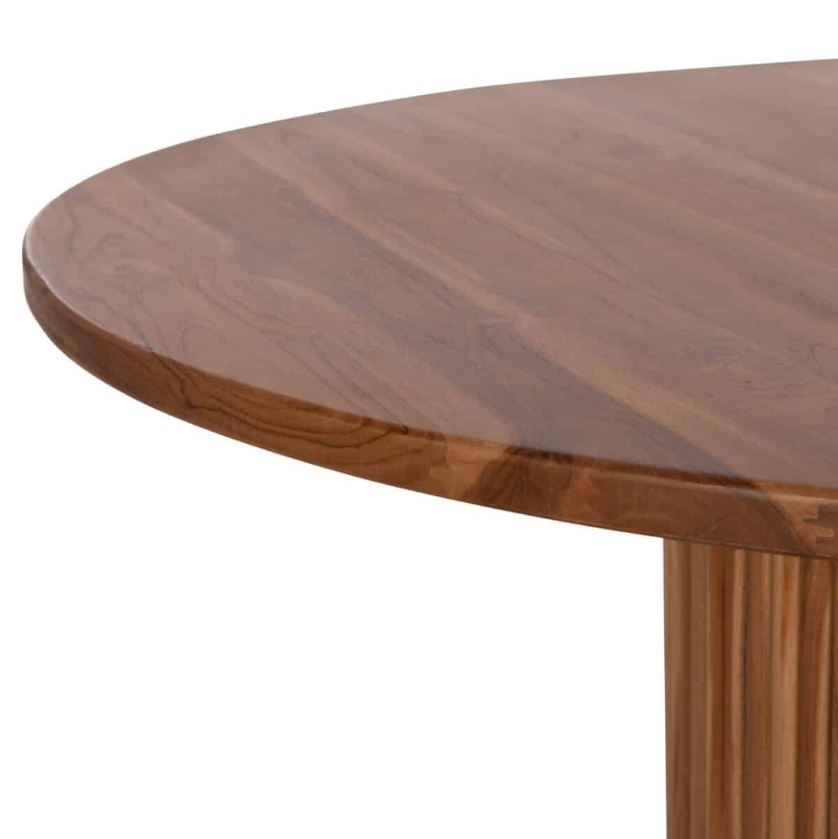 ΤΡΑΠΕΖΙ ΤΡΑΠΕΖΑΡΙΑΣ ΣΤΡΟΓΓΥΛΟ RODER HM9896 ΞΥΛΟ ΤΕΑΚ- 3εκ. πάχος επιφ.- Φ130x79,5Υεκ - Image 7