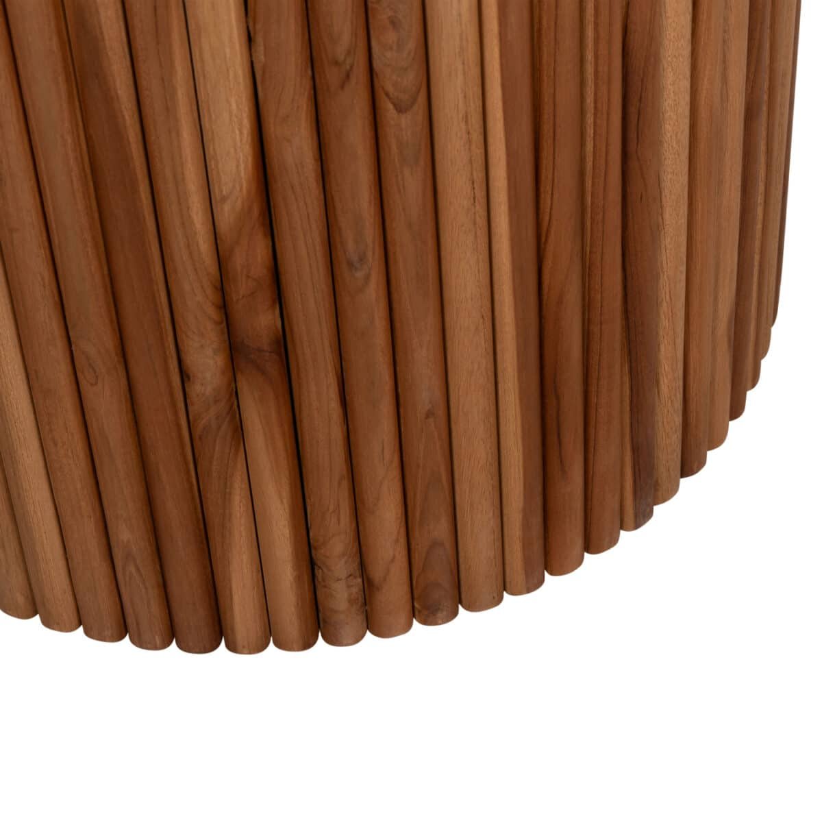 ΤΡΑΠΕΖΙ ΤΡΑΠΕΖΑΡΙΑΣ ΣΤΡΟΓΓΥΛΟ RODER HM9896 ΞΥΛΟ ΤΕΑΚ- 3εκ. πάχος επιφ.- Φ130x79,5Υεκ - Image 8