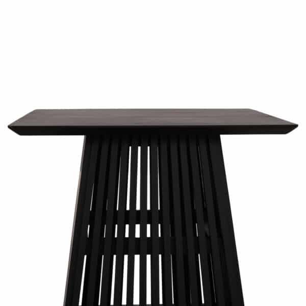 ΤΡΑΠΕΖΙ ΤΡΑΠΕΖΑΡΙΑΣ ΤΕΤΡΑΓΩΝΟ FRANTZ HM9458.02 MINDI ΞΥΛΟ ΜΑΥΡΟ 80x80x78Yεκ. - Image 4