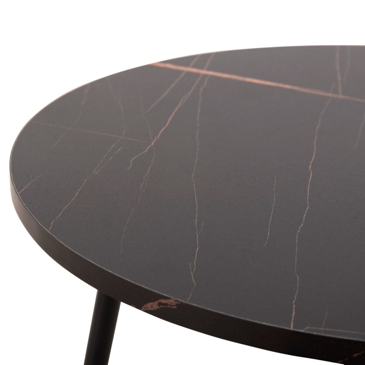 ΤΡΑΠΕΖΙΑ ΣΑΛΟΝΙΟΥ 2ΤΜΧ CUPPER HM9878.13 ΜΕΛΑΜΙΝΗ ΜΑΥΡΟ ΜΑΡΜΑΡΟ-ΜΑΥΡΟ ΜΕΤΑΛΛΟ - Image 5