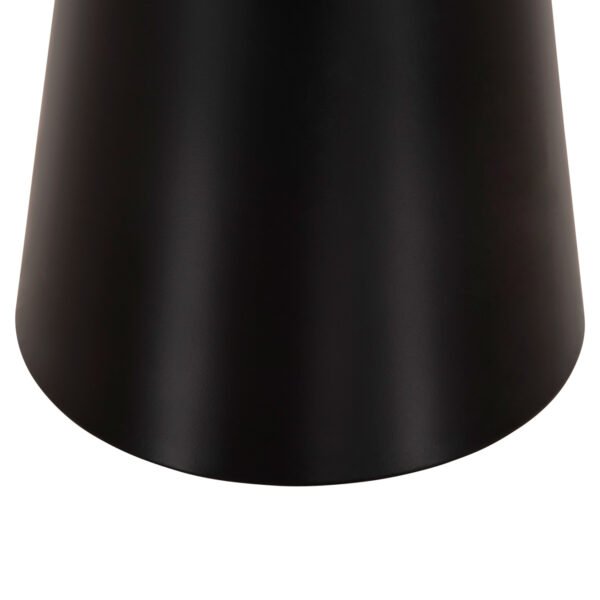 ΤΡΑΠΕΖΙA ΣΑΛΟΝΙΟΥ 2ΤΜΧ BENG HM9920 ΜΕΤΑΛΛΟ ΕΜΑΓΙΕ TOP-ΒΑΣΗ ΜΑΤ-ΜΑΥΡΟ Φ50 & Φ40 εκ. - Image 6