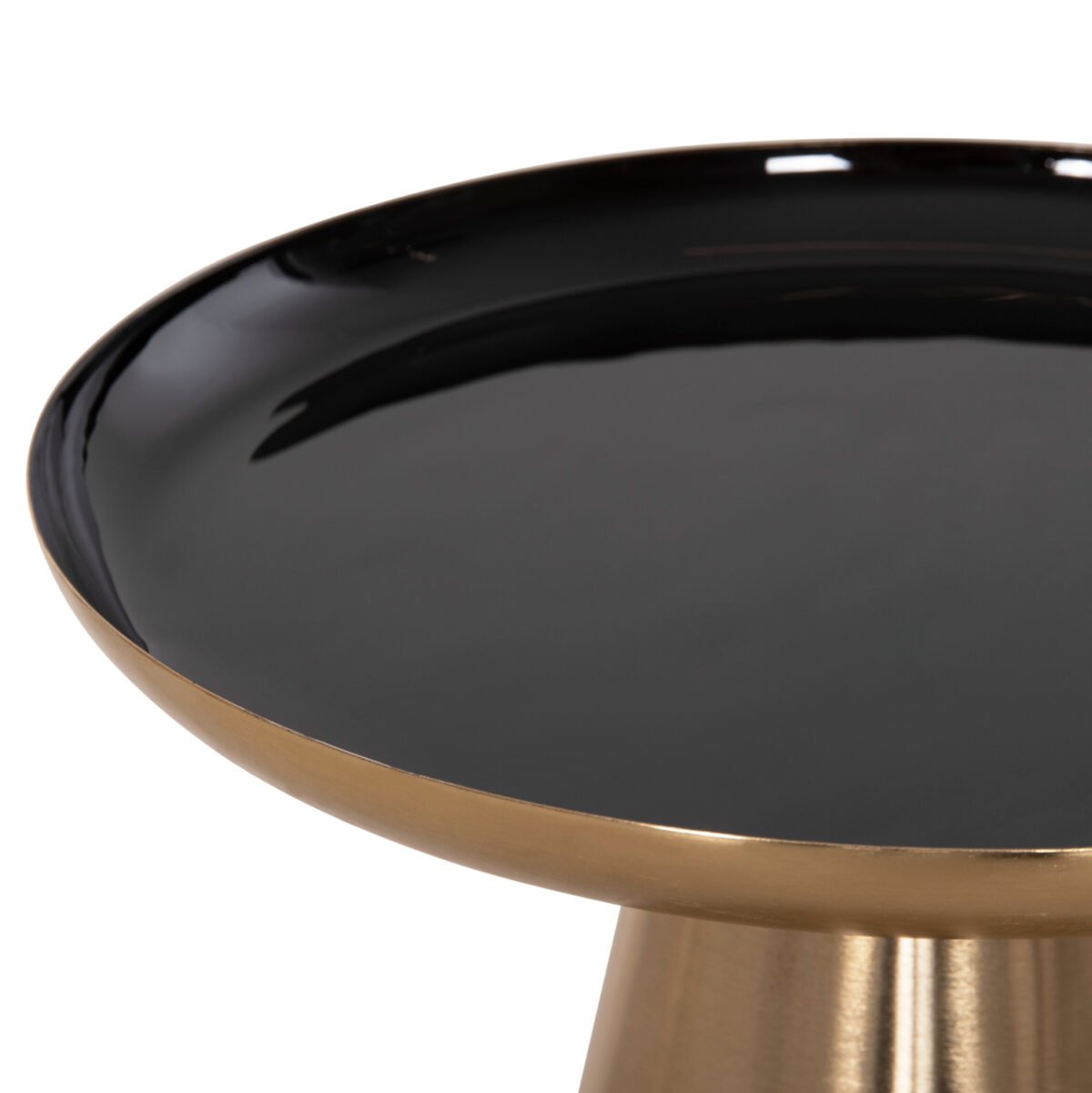 ΤΡΑΠΕΖΙA ΣΑΛΟΝΙΟΥ 2ΤΜΧ OLUF HM9921 ΜΕΤΑΛΛΟ ΕΜΑΓΙΕ-GLOSSY ΧΡΥΣΟ & ΜΑΥΡΟ Φ50 & Φ41 - Image 5