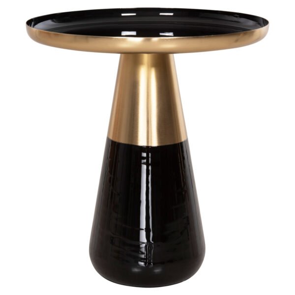 ΤΡΑΠΕΖΙA ΣΑΛΟΝΙΟΥ 2ΤΜΧ OLUF HM9922 ΜΕΤΑΛΛΟ ΕΜΑΓΙΕ-GLOSSY ΜΑΥΡΟ-ΜΑΤ ΧΡΥΣΟ Φ50 & Φ41 εκ. - Image 7