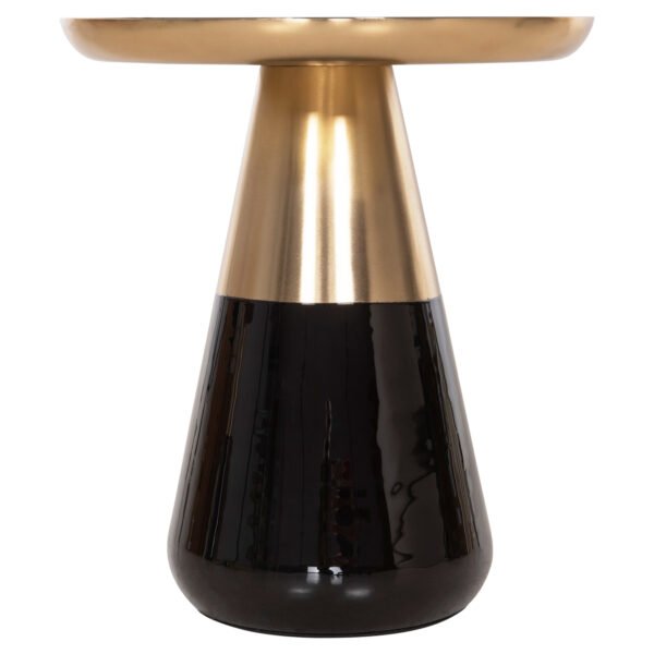 ΤΡΑΠΕΖΙA ΣΑΛΟΝΙΟΥ 2ΤΜΧ OLUF HM9922 ΜΕΤΑΛΛΟ ΕΜΑΓΙΕ-GLOSSY ΜΑΥΡΟ-ΜΑΤ ΧΡΥΣΟ Φ50 & Φ41 εκ. - Image 8