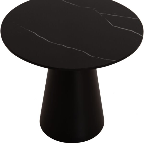 ΤΡΑΠΕΖΙA ΣΑΛΟΝΙΟΥ 2ΤΜΧ DIEN HM9926 ΜΕΤΑΛ.ΒΑΣΕΙΣ & ΚΕΡΑΜΙΚΟ TOP-ΜΑΥΡΟ Φ56.5 & Φ43.5 εκ. - Image 7