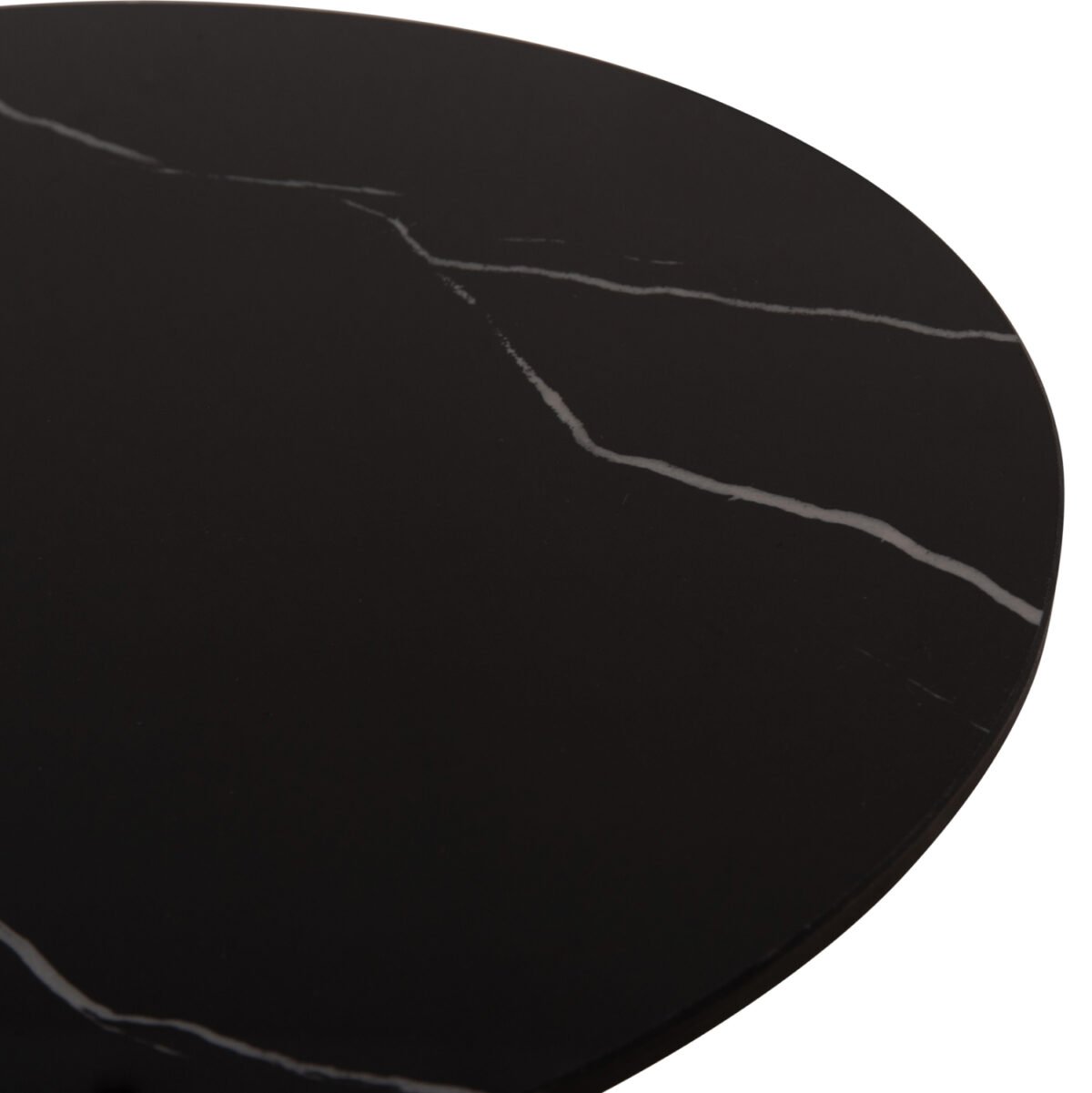 ΤΡΑΠΕΖΙA ΣΑΛΟΝΙΟΥ 2ΤΜΧ DIEN HM9926 ΜΕΤΑΛ.ΒΑΣΕΙΣ & ΚΕΡΑΜΙΚΟ TOP-ΜΑΥΡΟ Φ56.5 & Φ43.5 εκ. - Image 9