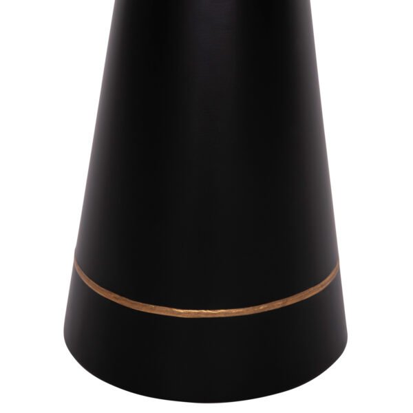 ΤΡΑΠΕΖΙA ΣΑΛΟΝΙΟΥ 2ΤΜΧ BALLI HM9996 ΣΤΡΟΓΓΥΛΑ ΜΕΤΑΛΛΙΚΑ ΜΑΥΡΑ Φ50 & Φ40 εκ. - Image 7