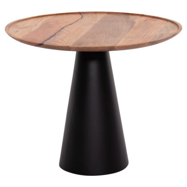 ΤΡΑΠΕΖΙA ΣΑΛΟΝΙΟΥ 2ΤΜΧ RIFF HM9997 ΞΥΛΟ MANGO-ΜΕΤΑΛΛΙΚΕΣ ΒΑΣΕΙΣ Φ60 & Φ40 εκ. - Image 4