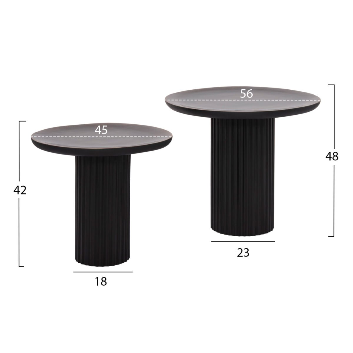 ΤΡΑΠΕΖΙA ΣΑΛΟΝΙΟΥ 2ΤΜΧ ELAF HM9999 ΞΥΛΟ MANGO ΕΜΑΓΙΕ-ΜΕΤΑΛΛΙΚΕΣ ΒΑΣΕΙΣ - Image 2