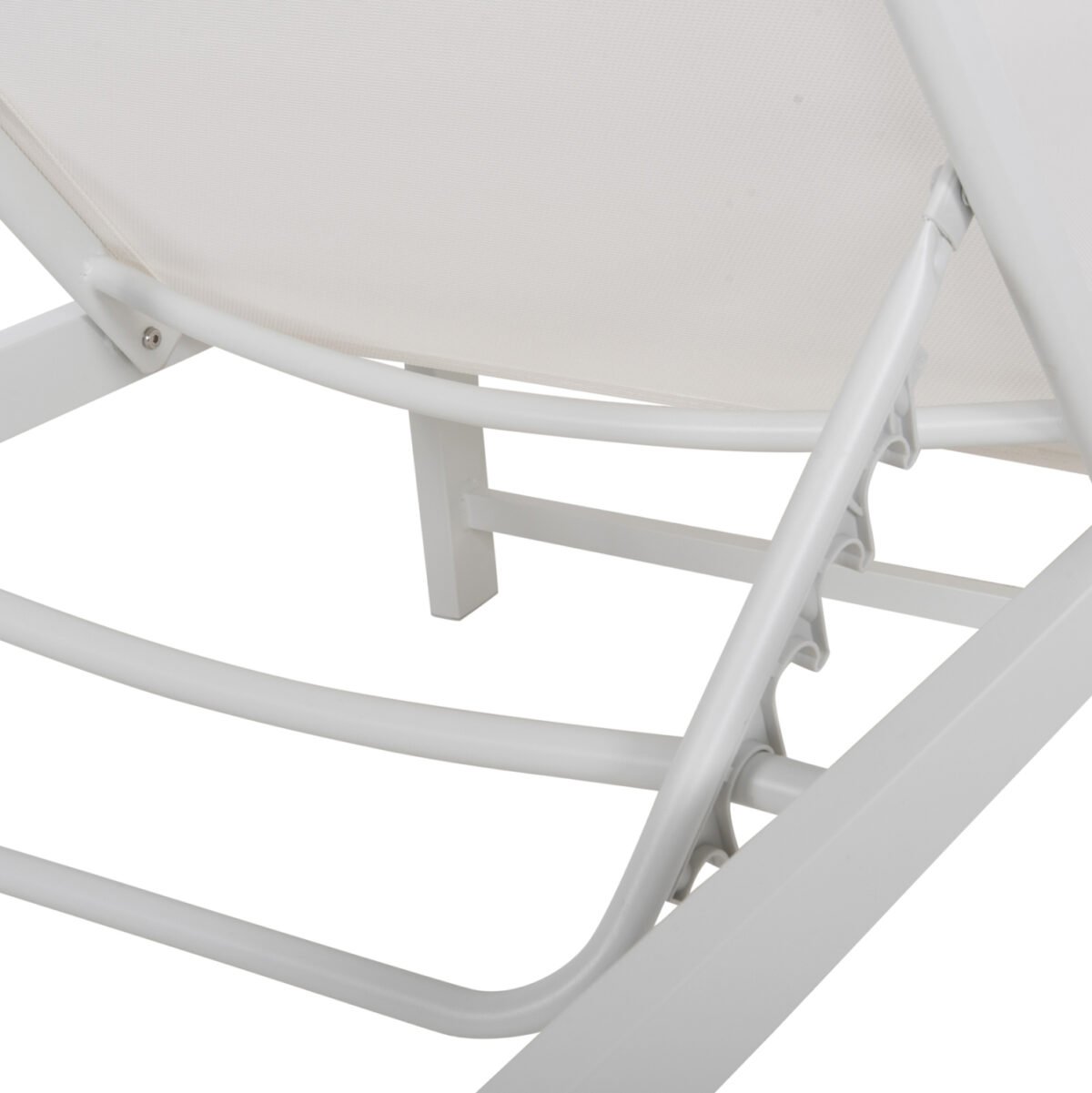 ΞΑΠΛΩΣΤΡΑ ΑΛΟΥΜΙΝΙΟΥ THATCHER HM5983.01 ΛΕΥΚΟΣ ΣΚΕΛΕΤΟΣ & TEXTILENE 196,5x64,5x92Υεκ - Image 6