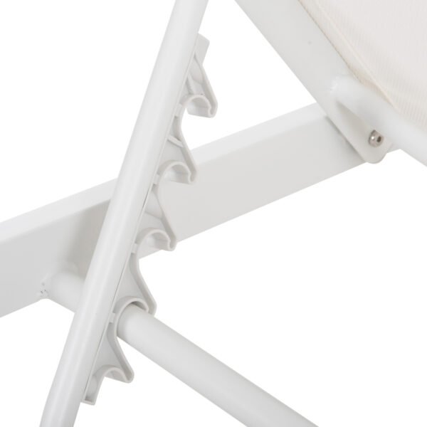 ΞΑΠΛΩΣΤΡΑ ΑΛΟΥΜΙΝΙΟΥ THATCHER HM5983.01 ΛΕΥΚΟΣ ΣΚΕΛΕΤΟΣ & TEXTILENE 196,5x64,5x92Υεκ - Image 7