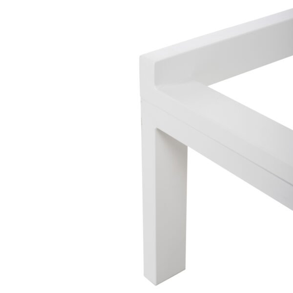 ΞΑΠΛΩΣΤΡΑ ΑΛΟΥΜΙΝΙΟΥ THATCHER HM5983.01 ΛΕΥΚΟΣ ΣΚΕΛΕΤΟΣ & TEXTILENE 196,5x64,5x92Υεκ - Image 9