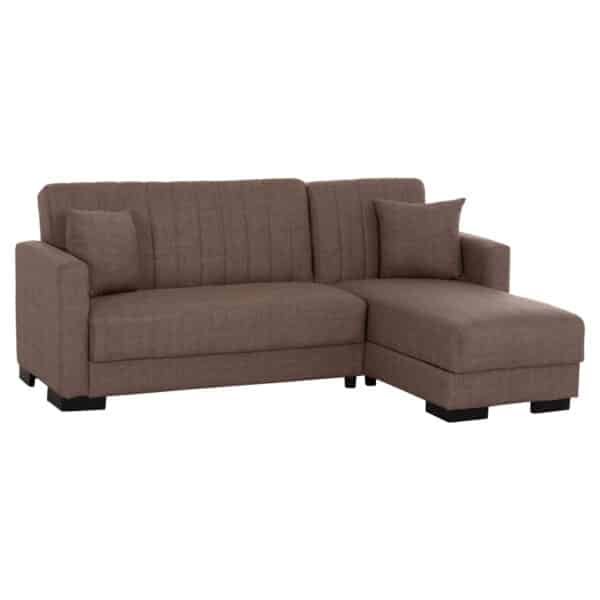 ΚΑΝΑΠΕΣ ΚΡΕΒΑΤΙ GHUFRAN ΓΩΝΙΑ ΑΝΑΣΤΡΕΨΙΜΗ ΜΠΕΖ HM3244.04 ΜΕ ΑΠΟΘΗΚΕΤΙΚΟ ΧΩΡΟ 200x133x77Yεκ.