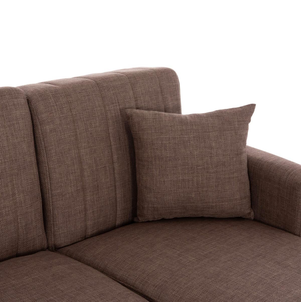 ΚΑΝΑΠΕΣ ΚΡΕΒΑΤΙ GHUFRAN ΓΩΝΙΑ ΑΝΑΣΤΡΕΨΙΜΗ ΜΠΕΖ HM3244.04 ΜΕ ΑΠΟΘΗΚΕΤΙΚΟ ΧΩΡΟ 200x133x77Yεκ. - Image 8