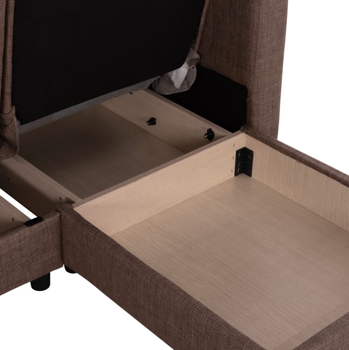 ΚΑΝΑΠΕΣ ΚΡΕΒΑΤΙ GHUFRAN ΓΩΝΙΑ ΑΝΑΣΤΡΕΨΙΜΗ ΜΠΕΖ HM3244.04 ΜΕ ΑΠΟΘΗΚΕΤΙΚΟ ΧΩΡΟ 200x133x77Yεκ. - Image 10