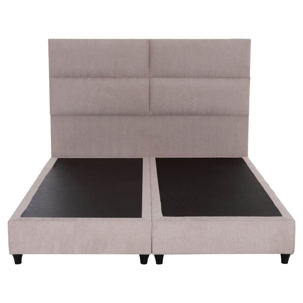 ΚΡΕΒΑΤΙ MILO HM616.32 ΜΠΕΖ ΥΦΑΣΜΑ ΓΙΑ ΣΤΡΩΜΑ 160x200εκ - Image 4