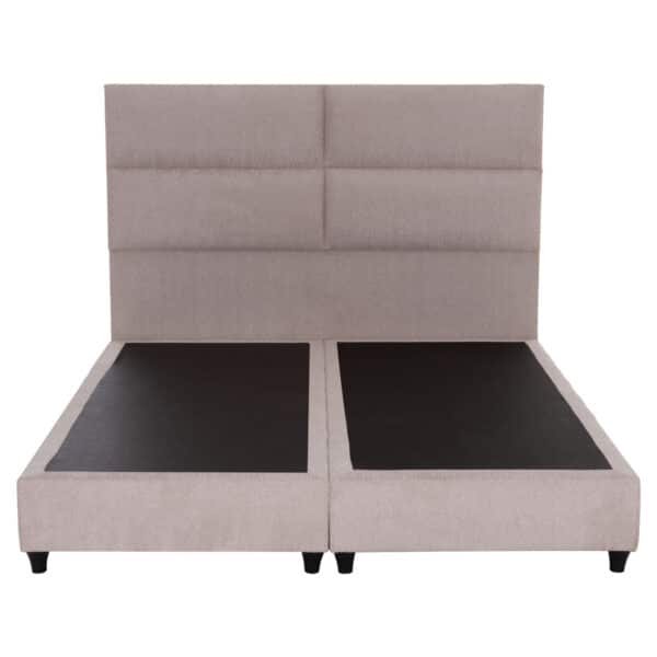 ΚΡΕΒΑΤΙ MILO HM616.32 ΜΠΕΖ ΥΦΑΣΜΑ ΓΙΑ ΣΤΡΩΜΑ 160x200εκ - Image 4