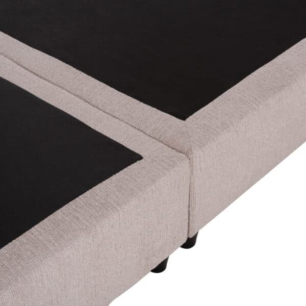 ΚΡΕΒΑΤΙ MILO HM616.32 ΜΠΕΖ ΥΦΑΣΜΑ ΓΙΑ ΣΤΡΩΜΑ 160x200εκ - Image 8