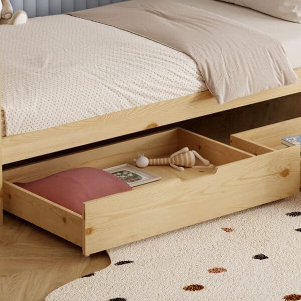 ΚΡΕΒΑΤΙ ΠΑΙΔΙΚΟ ΜΕ ΣΤΡΩΜΑ KLARICE HM21305 ΞΥΛΟ ΠΕΥΚΟΥ ΣΕ ΦΥΣΙΚΟ--ΣΤΡΩΜΑ 90x190εκ - Image 7