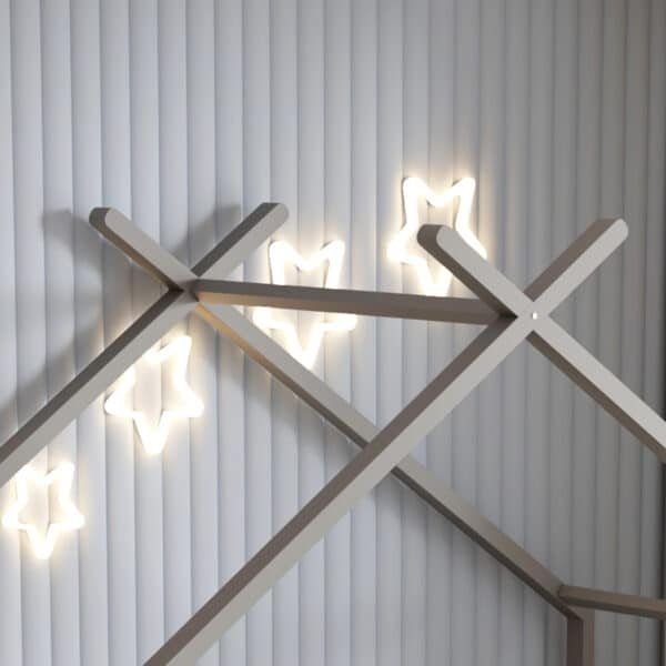 ΚΡΕΒΑΤΙ ΠΑΙΔΙΚΟ ΜΕ ΣΤΡΩΜΑ KLARICE HM21305.02 ΞΥΛΟ ΠΕΥΚΟΥ ΣΕ ΓΚΡΙ--ΣΤΡΩΜΑ 90x190εκ - Image 8