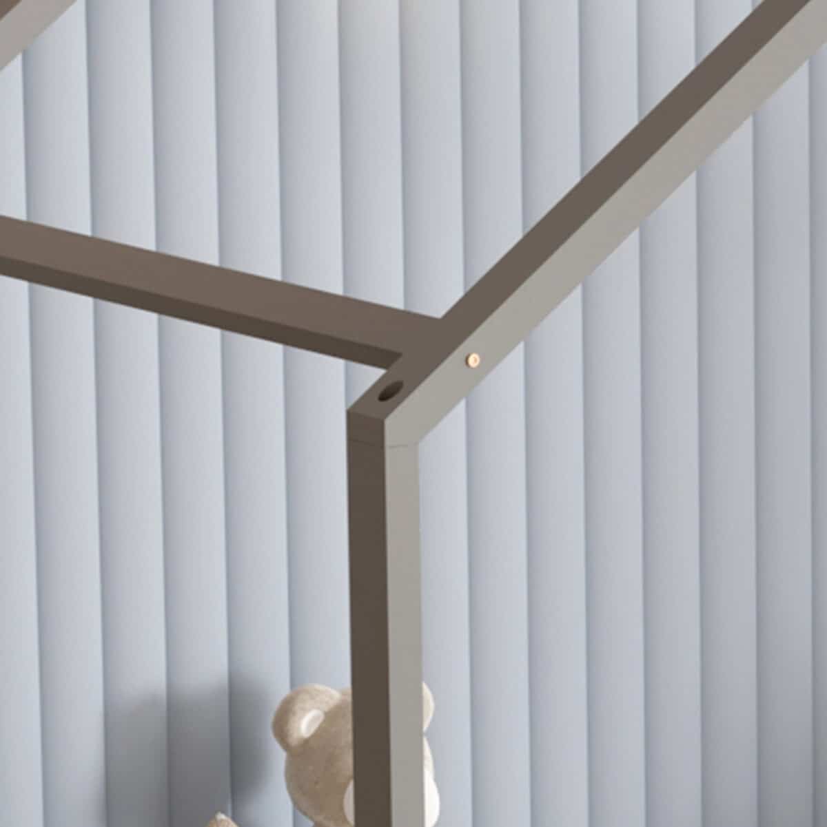 ΚΡΕΒΑΤΙ ΠΑΙΔΙΚΟ ΜΕ ΣΤΡΩΜΑ KLARICE HM21305.02 ΞΥΛΟ ΠΕΥΚΟΥ ΣΕ ΓΚΡΙ--ΣΤΡΩΜΑ 90x190εκ - Image 9