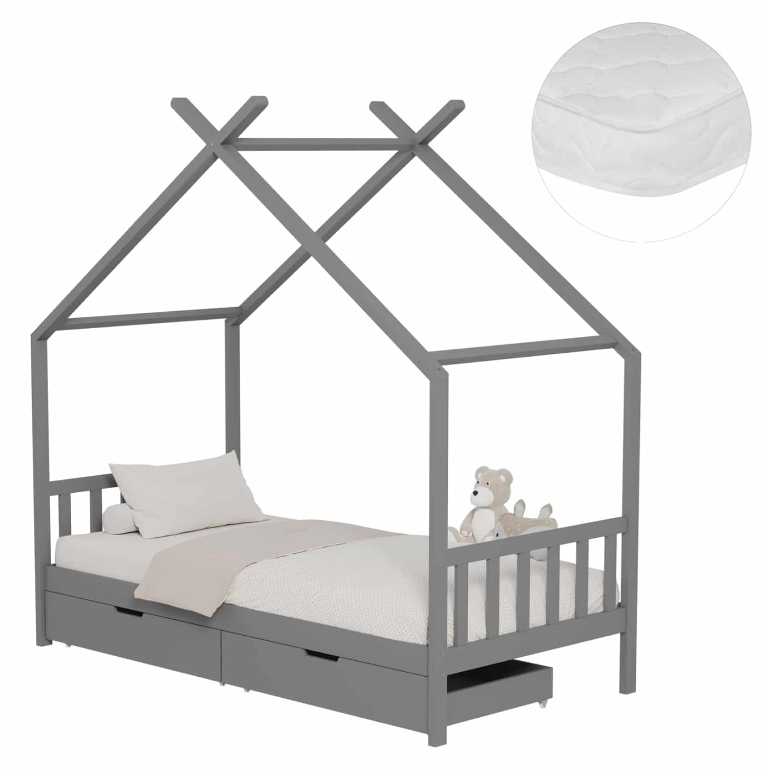 ΚΡΕΒΑΤΙ ΠΑΙΔΙΚΟ ΜΕ ΣΤΡΩΜΑ KLARICE HM21305.02 ΞΥΛΟ ΠΕΥΚΟΥ ΣΕ ΓΚΡΙ--ΣΤΡΩΜΑ 90x190εκ ΚΡΕΒΑΤΙ ΠΑΙΔΙΚΟ ΜΕ ΣΤΡΩΜΑ KLARICE HM21305.02 ΞΥΛΟ ΠΕΥΚΟΥ ΣΕ ΓΚΡΙ--ΣΤΡΩΜΑ 90x190εκ