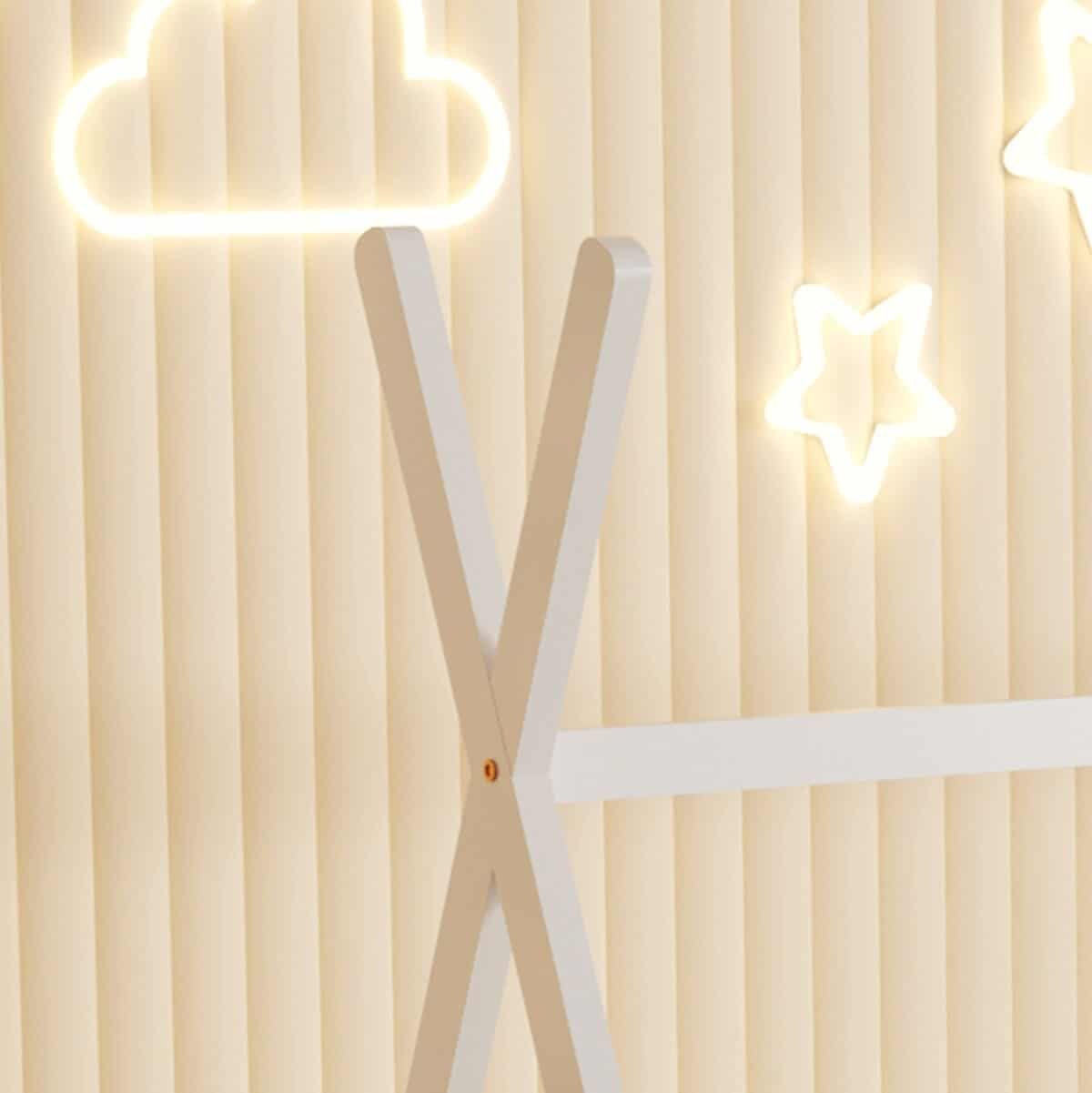 ΚΡΕΒΑΤΙ ΠΑΙΔΙΚΟ ΜΕ ΣΤΡΩΜΑ MUNK HM21306.01 ΞΥΛΟ ΠΕΥΚΟΥ ΣΕ ΛΕΥΚΟ--ΣΤΡΩΜΑ 90x190εκ - Image 6