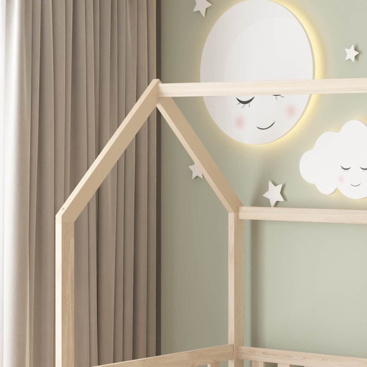 ΚΡΕΒΑΤΙ ΠΑΙΔΙΚΟ ΤΣΟΥΛΗΘΡΑ PHYLLIS HM21310 ΠΕΥΚΟ ΣΕ ΦΥΣΙΚΟ--ΜΕ ΣΤΡΩΜΑ 90x190εκ - Image 8