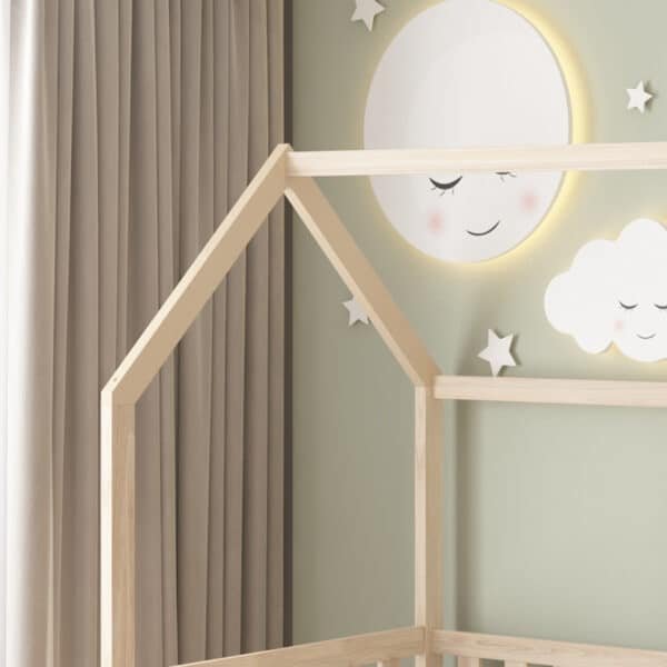 ΚΡΕΒΑΤΙ ΠΑΙΔΙΚΟ ΤΣΟΥΛΗΘΡΑ PHYLLIS HM21310 ΠΕΥΚΟ ΣΕ ΦΥΣΙΚΟ--ΜΕ ΣΤΡΩΜΑ 90x190εκ - Image 8