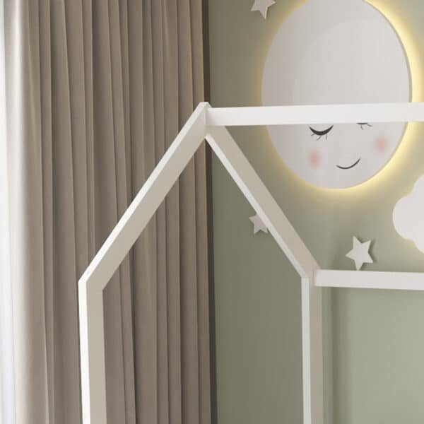 ΚΡΕΒΑΤΙ ΠΑΙΔΙΚΟ ΤΣΟΥΛΗΘΡΑ PHYLLIS HM21310.01 ΠΕΥΚΟ ΣΕ ΛΕΥΚΟ--ΜΕ ΣΤΡΩΜΑ 90x190εκ - Image 8