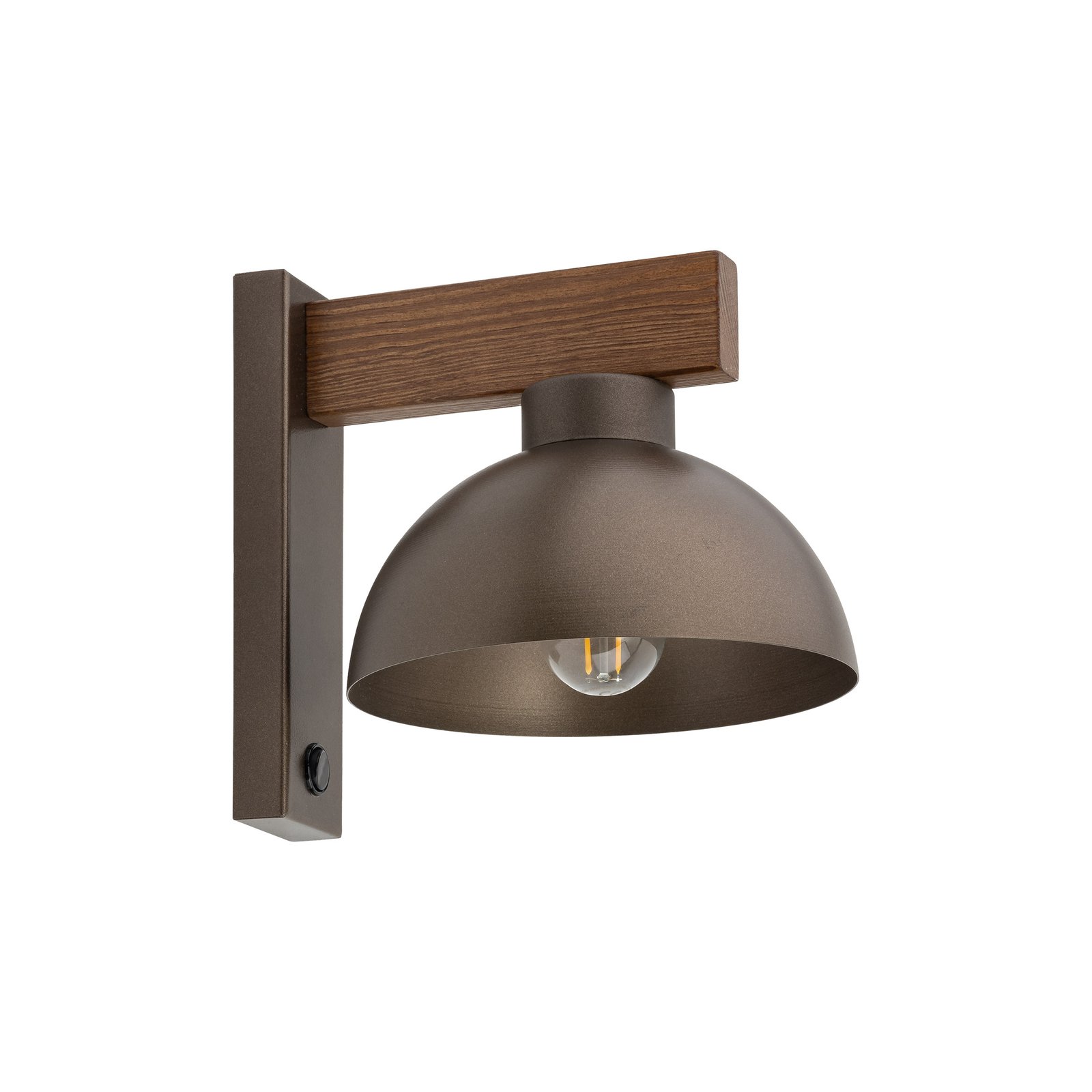 TK LIGHTING WALL LAMP OSLO 6279 1XE27 BROWN TK LIGHTING WALL LAMP OSLO 6279 1XE27 BROWN