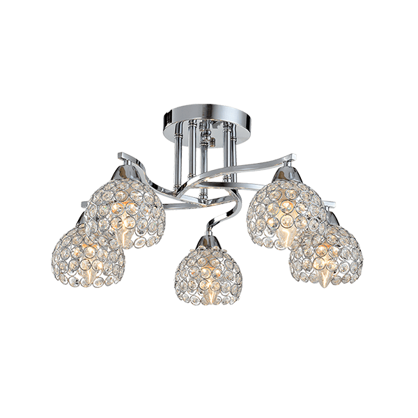 LIZA ΠΟΛΥΦΩΤΟ 5XE14 ΧΡΩΜΙΟ