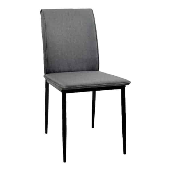 ΚΑΡΕΚΛΑ ΤΡΑΠΕΖΑΡΙΑΣ PERKY HM18347.01 ΓΚΡΙ ΥΦΑΣΜΑ-ΜΕΤΑΛ. ΠΟΔΙΑ ΜΑΥΡΑ 42x58x89