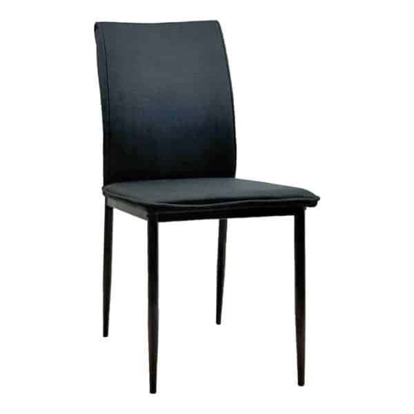 ΚΑΡΕΚΛΑ ΤΡΑΠΕΖΑΡΙΑΣ PERKY HM18347.02 ΜΑΥΡΟ ΥΦΑΣΜΑ & ΜΕΤΑΛΛΙΚΑ ΠΟΔΙΑ 42x58x89