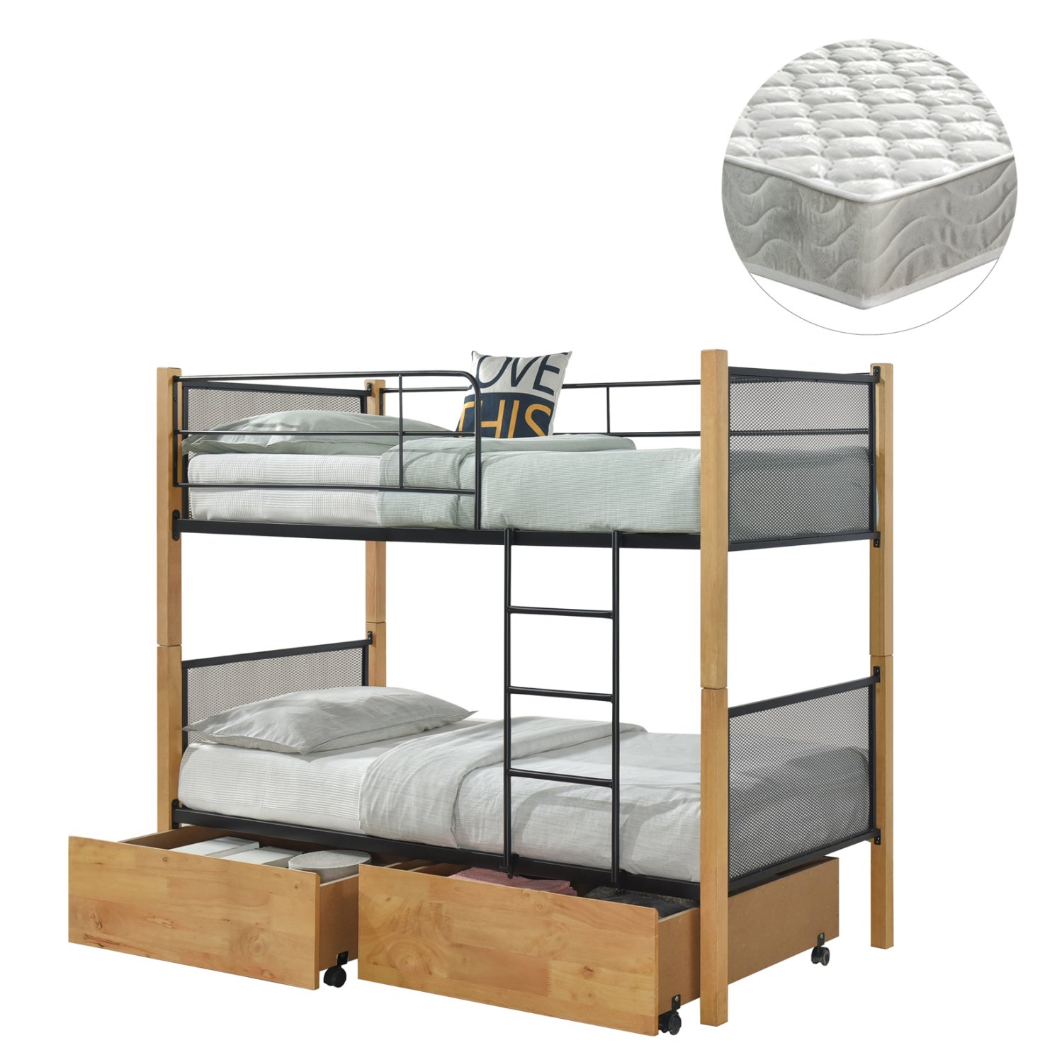 ΚΟΥΚΕΤΑ ΜΕ 2 ΣΥΡΤΑΡΙΑ & 2 ΣΤΡΩΜΑΤΑ 90X190εκ RAYVEN HM21336.02 ΞΥΛΟ ΚΑΙ ΜΕΤΑΛΛΟ ΚΟΥΚΕΤΑ ΜΕ 2 ΣΥΡΤΑΡΙΑ & 2 ΣΤΡΩΜΑΤΑ 90X190εκ RAYVEN HM21336.02 ΞΥΛΟ ΚΑΙ ΜΕΤΑΛΛΟ