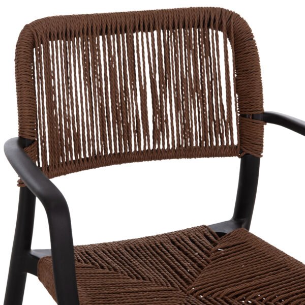 ΠΟΛΥΘΡΟΝΑ ΕΞ.ΧΩΡΟΥ STRIDER HM6391.02 ΜΑΥΡΟ ΠΟΛΥΠΡΟΠΥΛΕΝΙΟ--ΚΑΦΕ ΣΧΟΙΝΙ 57x53x80Υεκ. - Image 7