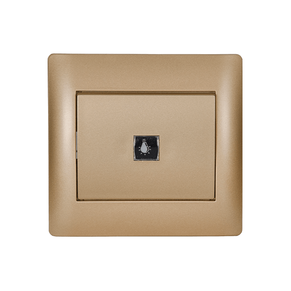 RHYME EL1181C ΔΙΑΚΟΠΤΗΣ ΚΛΙΜΑΚΟΣΤΑΣΙΟΥ ΧΡΥΣΟ ΜΕΤΑΛΛΙΖΕ