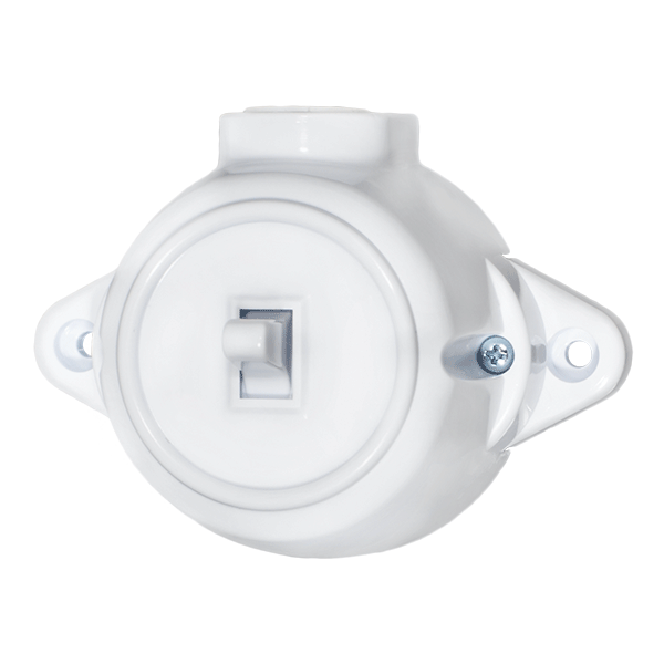 ANTIQUE PUSH BUTTON 10А 250V WHITE