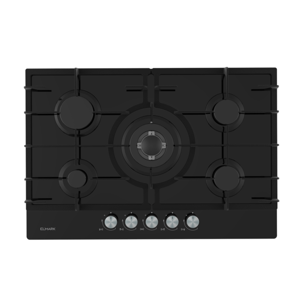 ELMARK EL-75GQ095 GLASS GAS HOB 75CM